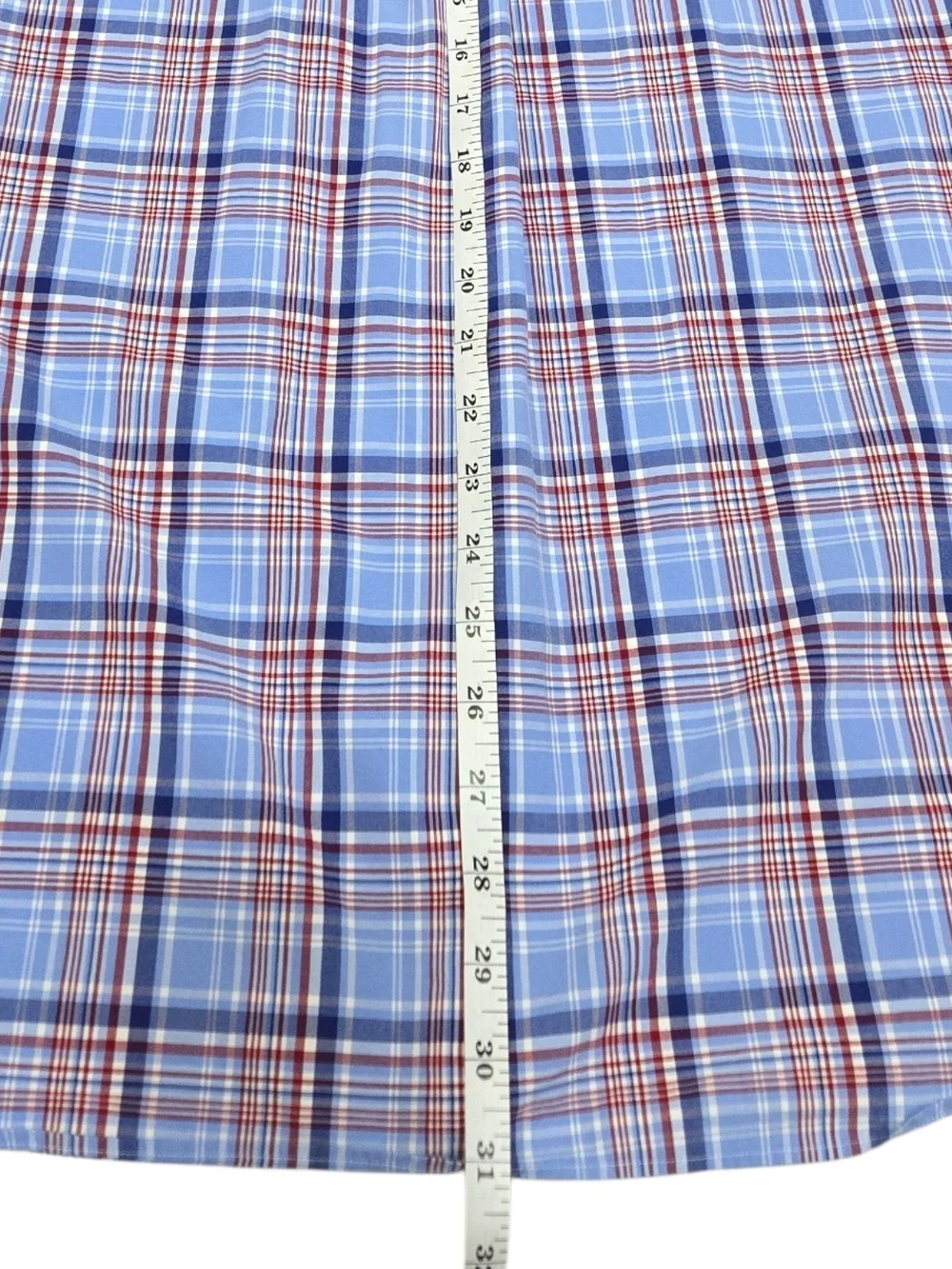 Polo Ralph Lauren Shirt Mens XL Classis Fit Blue Red Plaid Short Sleeve Cotton